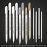 dainayw 3 Colors Gel Pen Set - White, Gold and Silver 0.8 mm Nibs Gel Ink Pens, Archival Ink Rollerball Pens for Black Paper Drawing, Sketching, Illustration Design and Adult Coloring Book, Pack of 8