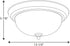 Progress Lighting P3925-09 Close-to-Ceiling, Nickel