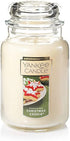 Yankee Candle Christmas Cookie Scented, Classic 22oz Large Jar Single Wick Candle, Over 110 Hours of Burn Time
