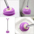 DOITOOL Toilet Plunger Toilet Bowl Cup Rubber Toilet Plunger with Long Handle Bathroom Toilet Bowl Plunger Cleaning Accessory Purple