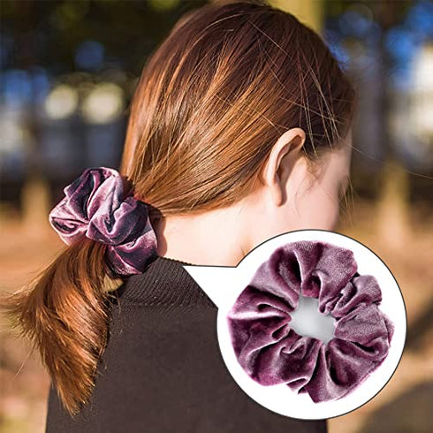 12 Pcs Big Hair Scrunchies Velvet Elastic Hair Bands Scrunchy, Large Hair Scrunchies for Women's Hair, Hair Ties Scrunchie Accessories Valentine's Day Christmas Gifts for Women Teenage Girls