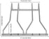 Dianoo Wine Glass Stemware Rack Holder Wine Glass Rack Under Cabinet With Screws Chrome Finish 22CM 2 Rows