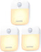 AUVON Motion Sensor Closet Lights, Stick-On Cordless Battery Operated LED Night Light with High & Medium Brightness, Stick Anywhere Wall Lights for Hallway, Stairs, Kitchen, Bathroom, Bedroom (3 Pack)