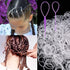 2000 PCS Mini Small Rubber Bands for Hair, Tiny Clear Hair Elastics, Hair Rubber Bands for Girls Toddler Kids Baby, Premium Elastic Hair Ties with 2 PCS Topsy Tail Hair Tools by YLYL