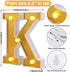 Samapet 6.3 Inch Light up Letters K LED Light Up Marquee Letters, Sign Letter 26 Alphabet with Lights for Wedding Engagement Birthday Party Table Decoration Bar Christmas Night Home Decoration (K)