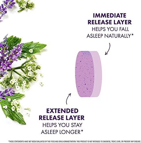 ZzzQuil PURE Zzzs All Night Extended Release, Melatonin Sleep Aid Tablets, Helps You Stay Asleep Longer, Sleep Aid for Adults, 2 mg per tablet, 28 Count (Pack of 2)