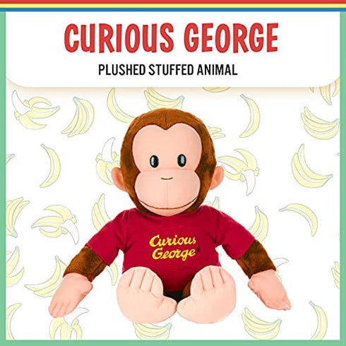KIDS PREFERRED Curious George Monkey Plush - Classic George 16" Stuffed Animal