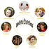 Lurrose Luxury Baroque Crown Black Crystal Crown Halloween Tiara and Crown Rhinestone Queen Crown (Black)