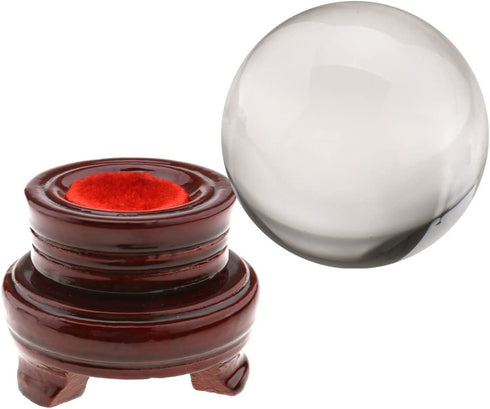 Micro Trader Quartz Clear Crystal Glass Healing Ball Sphere Balance Inspiration 3.94inch