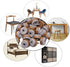 40pcs Round Screw-in Felt Pad Floor Protectors for Wood Furniture Chair Table Leg Feet Slide Smoothly (28mm,Brown)