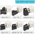 Ceptics European/India to US plug adapter - Flat outlet UK to US, Europe Round Australian to USA 3 Prong - 220 to 110 Travel Adaptor, European to American (Type B) - 3 Pack (GP-5-3PK)