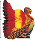 Beistle Tissue Paper Turkey Centerpiece For Thanksgiving Party Decoration Autumn Fall Harvest Home Decor