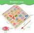 NASHRIO Magnetic Wooden Fishing Game Toy for Toddlers, Alphabet Fish Catching Games Puzzle with Letters, Preschool Learning ABC Educational Toys for 3 4 5 6 Years Old Girl Boy Kids