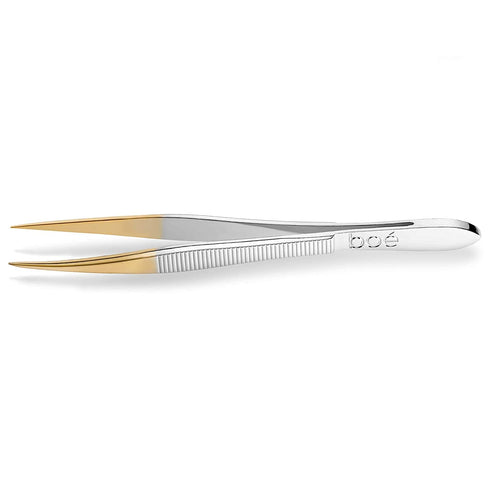 Point Tweezer Boé Perel Point Tip Eyebrow Tweezer - Professional Swiss Precision Hair Removal Tool Tweeze with Sharp Tip