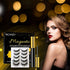 Richsky Magnetic Eyelashes, 3D Reusable Natural Magnetic Eyelashes Waterproof Set with 10ml Upgraded Hypoallergenic Magnetic Eyeliner Kit,Easy to Apply-No Glue(5 Pairs)