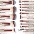 MAANGE Makeup Brushes 15 Pcs Professional Synthetic Makeup Brushes Set Foundation Contour Concealer Blush Powder Make Up Brushes With 1 Makeup Sponge & 1 Brush Cleaner (Champagne)