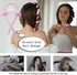 Heatless Curling Rod Headband, IENIN No Heat Curlers Hair Rollers to Sleep in Curl Ribbon with Scrunchies Hair Clips Overnight Hair Curlers for Women Long Hair Styling Tools(Pink)