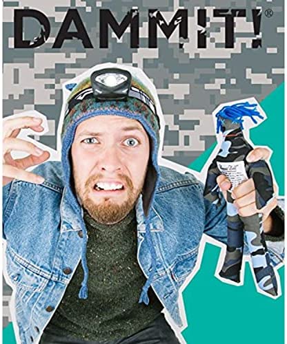 Dammit Doll - Win The Contender - Navy & Lime - Stress Relief - Gag Gift - Sports Teams