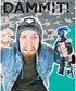 Dammit Doll - Win The Contender - Navy & Lime - Stress Relief - Gag Gift - Sports Teams