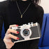 Awsaccy Emily in Paris Phone Case iPhone XR Camera Case Vintage Cover Cute 3D Cool Unique Camera Design Case PC Silicone Cover with Removable Neck Strap Lanyard for Girls Women Black