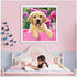 3ABOY Dog Diamond Art Kits for Kids,5D DIY Dog Diamond Painting Kits for Adults Animal Dog for Home Wall Decor(13.8X13.8inch) (ym001 Dog)