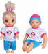 5-Pack Doll Clothes Outfits Accessories Play Set for 10"-12" Dolls Includes Hair Bands and Hats