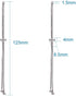 Kissitty 10 Strands Adjustable Platinum Brass Slide Extender Chains with Ball Ends 4.84" (12.3cm)