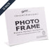 Photo Booth Frames - 7x5 Inch Clear Acrylic Display, Slanted Back 7x5 Horizontal Picture or Display Plastic Sign Holder with Inserts - 12 Count
