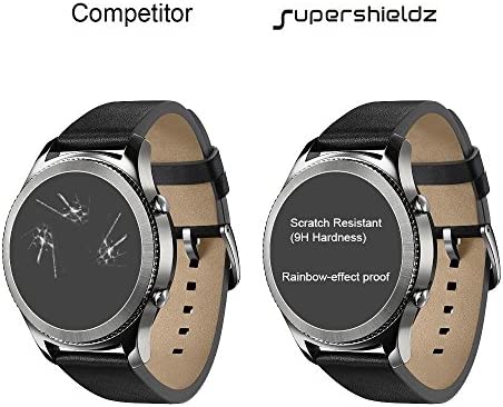 (3 Pack) Supershieldz Designed for Samsung Galaxy Watch 4 Classic (42mm) / Galaxy Watch (42mm) Tempered Glass Screen Protector Anti Scratch, Bubble Free