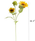 Htmeing Artificial Sunflowers Silk Flowers Fake Branches Decorative Plants Stems for Home Office Shop Decor (2pcs)