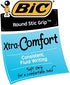 Bic Ultra Round Stic Grip Ball Point Pens, Medium Point, 1.2 mm, Black Ink (24 Pens)
