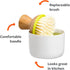 Full Circle Bubble Up Ceramic Soap Dispenser & Bamboo Handle Dish Brush Replaceable Kitchen Dish Scrubber with Soap Holder, Green