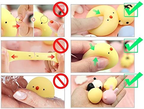 POKONBOY 30 PCS Squishies Mochi Squishy Toys, Mini Kawaii Squishy Animals Squeeze Stress Relief Toys Easter Basket Stuffers Easter Theme Party Favors Squishy Easter Egg Filler for Kids