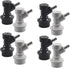 PERA 4 Pair Ball Lock Barb GAS & LIQUID Quick Beer Keg Disconnects Sets