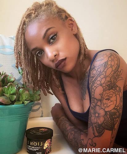 Lion Locs Firm Hold Hair Locking Dreadlock Gel Cream for Dreads, Braids, Braidlocks, Locks, Interlocks, Sisterlocks, Brotherlocks, and Styling - Large Container, Residue and Build-Up Free (8oz)