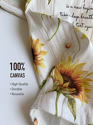 Hglian Grocery Plastic Bag Holder and Dispenser Wall Mount Plastic Bags Organizer?Garbage Shopping Trash bags Storage Carrier, Cute Sunflower Home Kitchen Decor,Gifts for Mom Wife Grandma