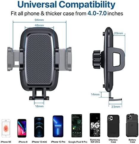 Miracase Phone Mount for Car, Universal Air Vent Car Phone Holder, Hands Free Car Cell Phone Holder Cradle Friendly Compatible with iPhone 13 12 11 Pro Max X 8 Plus Samsung and All Smartphones