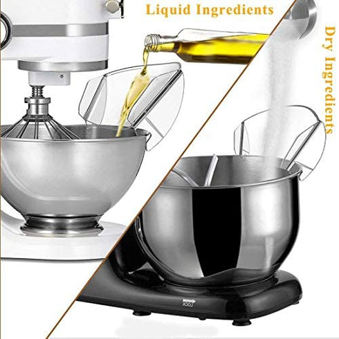 Pouring Shield, GUCHO Universal Pouring Chute for KitchenAid Bowl-Lift Stand Mixer Attachment/Accessories (pouringA)