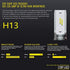 BEAMTECH H13 LED Bulb, S1 Series 10000LM 50W Quiet No Fan CSP Chips Conversion Kit Fanless Cool White All in One Plug N Play Halogen Replacement