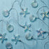 Lights4fun, Inc. 12.5ft Iridescent Seashell & Starfish Battery Operated 20 LED Indoor & Outdoor Beach Theme String Lights