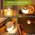 AUVON Rechargeable Battery Night Light, Mini Motion Sensor Night Light, Warm White LED Stick-On Closet Light with Dusk to Dawn Sensor, Adjustable Brightness for Wall, Stairs, Hallway, Cabinet (2 Pack)