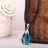 SAO Sword Art Online Yui's Heart Pendant Necklace for Asuna Yuuki cosplay - Black / Blue Crystal