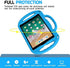 AVAWO 9.7" iPad 6th Generation Kids Case, iPad 5th Generation Case, iPad Air 2 Case - with Shoulder Strap, Shockproof Handle Stand Kids Case for iPad 9.7" 2017 (5th Gen) & 2018 (6th Gen) - Blue