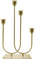 smtyle Candlestick Holders Set of 4 Candelabra with Iron-0.8" Diameter Ideal for Pillar LED Candles Gold