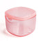 Uouovo 2022 Upgraded Denture Bath Box Cup, Retainer Cleaning Box, Complete Clean Care for Dentures, Denture Case - Second Generation (transparent pink)