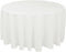 Gee Di Moda Round Tablecloth - 132" Inch - Round Table Cloths for Circular Table Cover in White Washable Polyester - Great for Buffet Table, Parties, Holiday Dinner & More