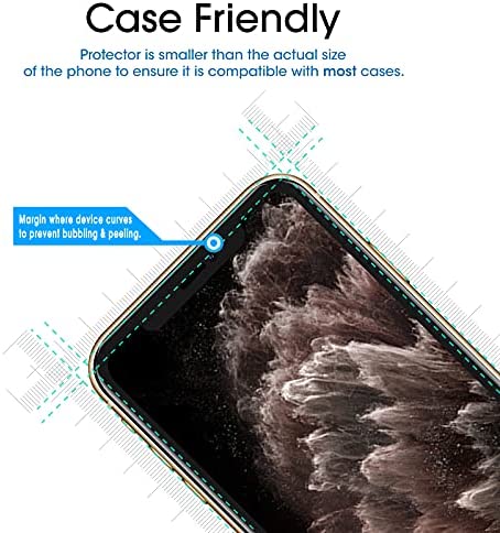 amFilm 2 Pack OneTouch Glass Screen Protector for iPhone 11 Pro (5.8") with Easy Installation Kit