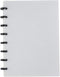 Eagle Discbound Notebook, Customizable Notebook, Junior Size, Poly Cover, 60 Sheets Ruled/Lined Pages (Grey)