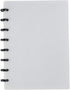Eagle Discbound Notebook, Customizable Notebook, Junior Size, Poly Cover, 60 Sheets Ruled/Lined Pages (Grey)