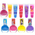 Townley Girl Disney Princess Sparkly Cosmetic Makeup Set for Girls with Lip Gloss Nail Polish Nail Stickers - 11 Pcs|Perfect for Parties Sleepovers Makeovers| Birthday Gift for Girls above 3 Yrs